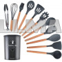 Набор кухонных принадлежностей 12 предметов Kitchen Set черный